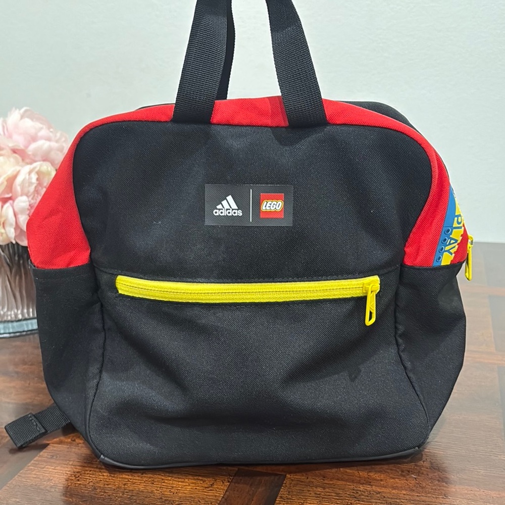 adidas Kids Backpack - Black, Red, Yellow
